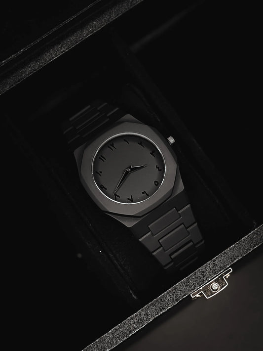 Full Black Aura Quartz Watch