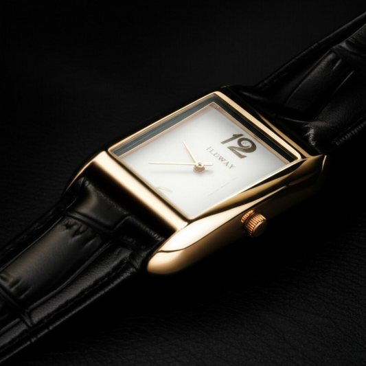 Ileway Luxury Rectangle Dial Waterproof Watch