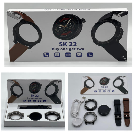 Sk 22 Smartwatch With 2 Watch Body